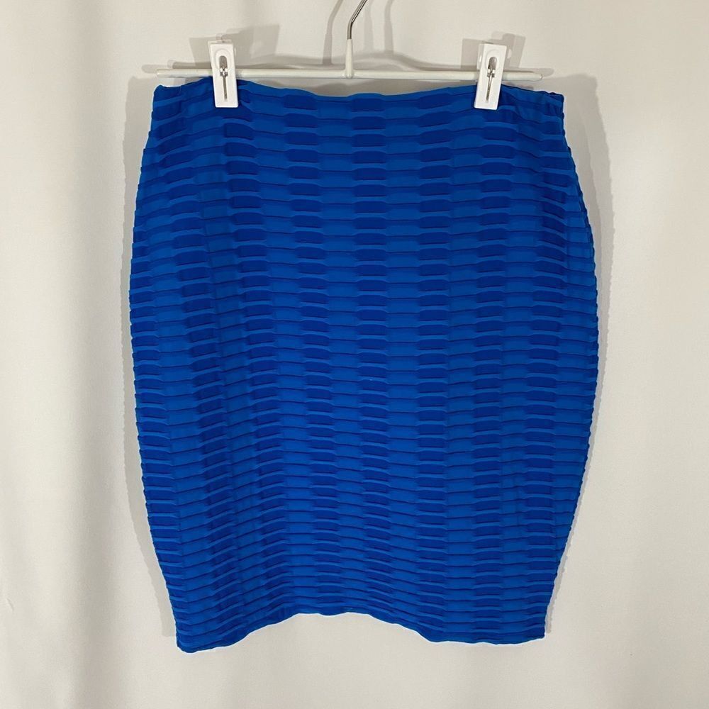 Catherine Malandrino Blue Pencil Skirt